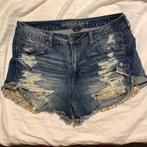 American Eagle Sequin Festival High Waisted Short
